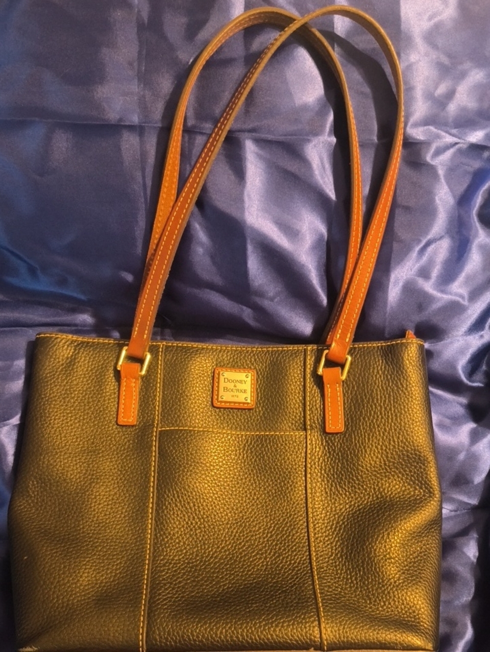 Dooney & Bourke Pebble Grain Small Lexington Shopper Tote Black